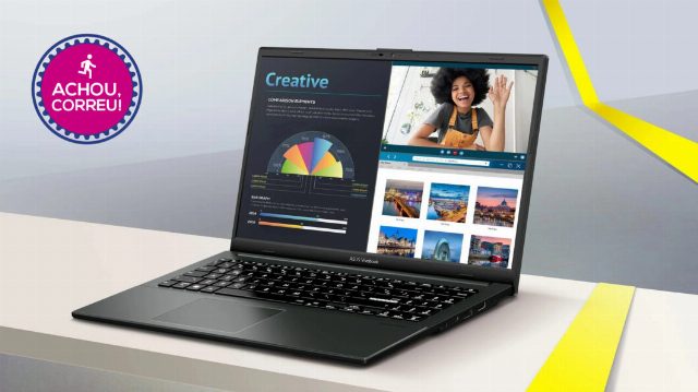 Para estudos: ASUS Vivobook Go 15 tem oferta relâmpago em até 10x sem juros