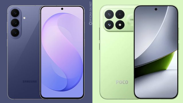Galaxy S26 FE vs POCO F9 Pro: qual vale mais a pena