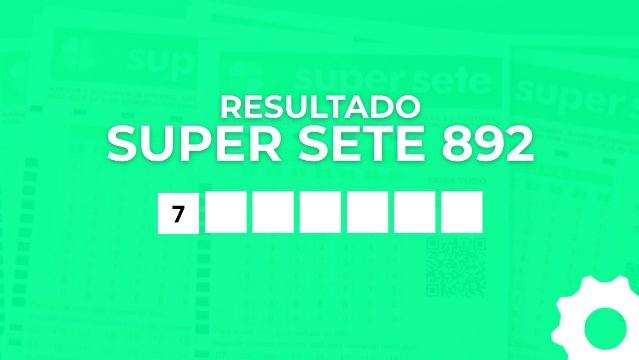 Super Sete 892: veja o resultado completo com todas as colunas sorteadas