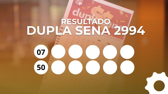 Resultado da Dupla Sena 2994; veja os números dos dois sorteios