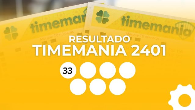Resultado da Timemania 2401: veja os números sorteados hoje e o Time do Coração