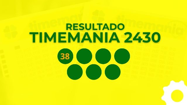 Resultado da Timemania 2430 de R$ 9 milhões: veja os números sorteados