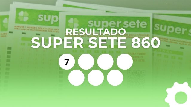 Resultado do Super Sete 860: veja os números de cada coluna