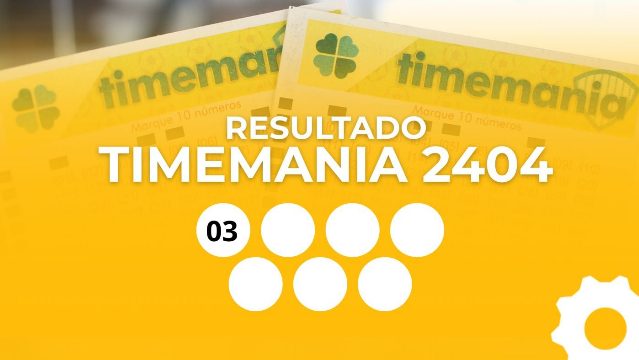 Resultado da Timemania 2404: veja os números sorteados hoje e o Time do Coração